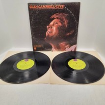 Glen Campbell &quot;Live&quot; - 2 Record Set - Capitol Records STBO-268, 1969 Pop... - $120.13 MXN