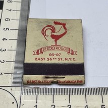 Rare Matchbook  Le Coq Rouge  65-67 N. Y. C.  Restaurant  gmg  Unstruck  Foxing - $12.38