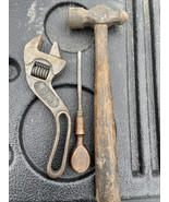 B &amp; C Bemis Call S Shaped Curved Adjustable Wrench 8 Inch &amp; Old Flat Hea... - $39.59