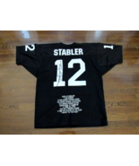 KEN KENNY STABLER &quot;SNAKE&quot; OAKLAND RAIDERS HOF SIGNED AUTO STAT JERSEY JS... - $890.99