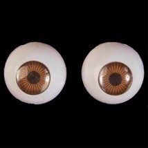 Life Size Cheap Eyeballs Body Part Prop Adult Human Full Round Doll Eyes-BROWN - £5.24 GBP