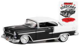 1955 Chevrolet Bel Air Lowrider Matt Black and White "Miracle Used Cars" "Busted - $24.79