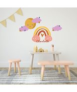 Boho Art Sun Wall Decal with Rainbow Wall Stickers for Nursery Room - Cu... - £77.58 GBP