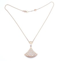 Authentic Bvlgari Bulgari Diva Dream 18k Rose Gold 2.14ct Diamond Large Necklace - £14,630.59 GBP
