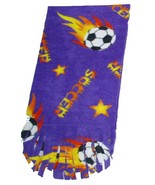 Soccer Ball Fleece Scarf - Purple - €8,57 EUR