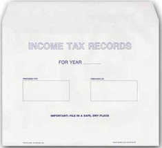 Tax Record &amp; Receipt Envelope - 50 Count - $49.00