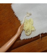 Barbie doll accessory vintage realistic yellow bath sponge on a string S... - £7.85 GBP