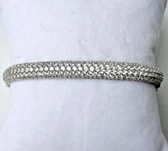 Milor Italy Luxury 925 Sterling Silver Cz Bracelet. Approx. 10.0 Ct Tdw. - £148.02 GBP