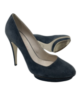 Chuckies Blue Suede High Heel Shoes Platform Pumps Women&#39;s Size EU 38.5 ... - £23.29 GBP
