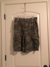 Premier International Men&#39;s Camouflage Cargo Shorts Zip &amp; Button Pockets... - £27.33 GBP