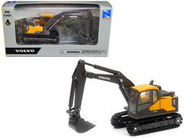 Volvo EC140E Track-Type Excavator Yellow Diecast Model by New Ray - $16.89