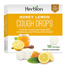 Herbion Naturals Cough Drops with Honey Lemon Flavor, Soothes Cough - Pa... - £3.90 GBP