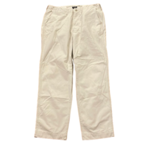 Polo Jean Co. Ralph Lauren Vintage Beige Cotton Twill Pants Mens Size 38x32 - £18.34 GBP