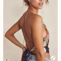 INTIMATELY Free People For The Night Cami Open Back Tank Top Chain Banda... - $45.28