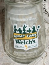 Welch&#39;s Jelly Jar Glass-Special Edition - Looney Tunes-# 5 Tasmanian Devil -1995 - £7.03 GBP