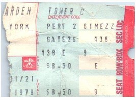Bob Dylan Concert Ticket Stub September 30 1978 Madison Square Garden NY - £33.22 GBP