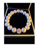 Killarney Crystal Jewelry Stretch Pearl &amp; Crystal Bracelet NEW - $17.85 CAD