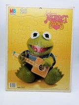 Vintage Muppet Babies Frame Tray Board Puzzle 1984 Baby Kermit - $15.95