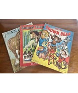 3 Vintage Children&#39;s 1930s Softcover Books lot Farm Animals Little Brown... - £15.96 GBP