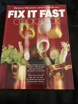 Cookbook Better Homes and Gardens Fix It Fast CookBook 1979 hardcover - £3.92 GBP