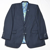 Haggar 1926 Originals 46R Navy Blue Mens Blazer Sport Coat Jacket - £38.64 GBP