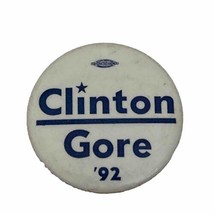1992 Bill Clinton Al Gore President Campaign Pin Pinback Button Political 1.6&quot; - £4.74 GBP