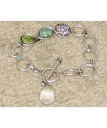 Costume Jewelry Silvertone Lia Sofia Bracelet - £6.25 GBP