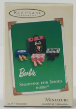 Barbie SHOPPING FOR SHOES Hallmark Keepsake Set of 7 Miniature ORNAMENTS... - £12.65 GBP