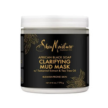 Shea Moisture African Black Soap Clarifying Mud Mask 6 Oz 1 Pack - £9.86 GBP