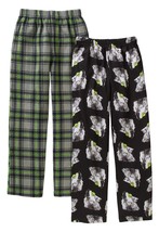 Faded Glory Boy&#39;s Fleece &amp; Brushed Jersey Sleep Pants Size X-Small Wolf Plaid - £9.97 GBP