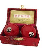 THY ARTS Baoding Balls Chinese Health Massage Exercise Stress Balls - Re... - £6.60 GBP