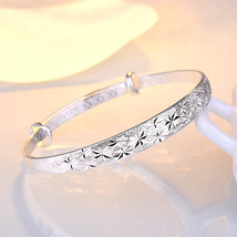 New 999 Silver women Noble cute Bangle bracelet fashion charm jewelry we... - £5.32 GBP