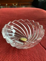 Gorham Spiral Collection Lead Crystal Bowl 4-1/2&quot; - £6.83 GBP