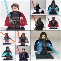 10 Pcs Sith Lord Star Wars Minifigure Set +Stands Large Lot Anakin Usa Seller - £28.04 GBP