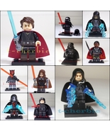 10 pcs SITH LORD Star Wars Minifigure Set +Stands Large Lot Anakin USA S... - £27.97 GBP