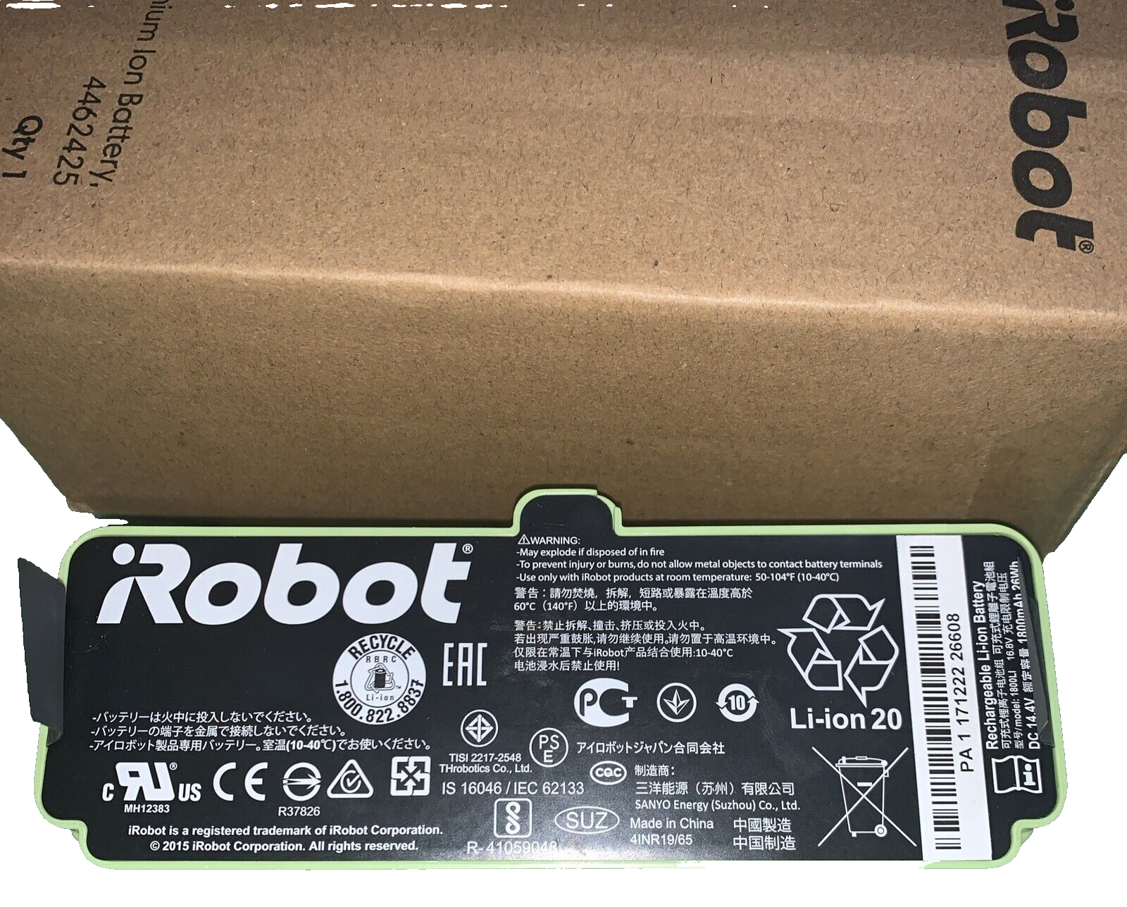 Primary image for iRobot 4462425 Original Lithium Ion Battery for Roomba series 900 - Brand New