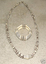 Vintage Costume Jewelry Bead Necklace &amp; Bracelet - £5.87 GBP