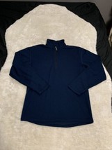 The North Face 1/4 Zip Navy Blue Pullover Small Long Sleeve Sweatshirt - $19.79