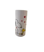 VTG Snoopy Woodstock Peanuts Love Is What Its All About Tall Mug White 1965 - £23.36 GBP
