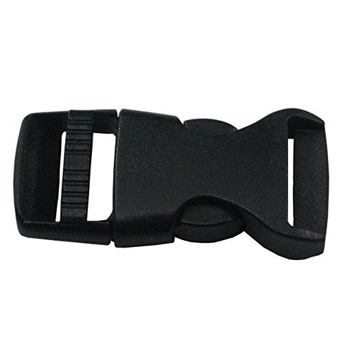 Bluemoona 50 PCS - Side Release Buckles Plastic Paracord webbing strap 5/8" 15mm