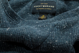 Men&#39;s Lucky Brand Waffle Weave Crew Neck Thermal Shirt Blue Medium $59.50 - £15.60 GBP