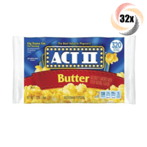 32x Bags Act II Butter Flavor Microwave Popcorn | 2.75oz | Fast Shipping! - £29.87 GBP