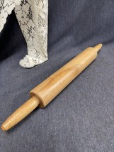 Vintage Solid Wood Farmhouse Rolling Pin With Handles - £9.30 GBP