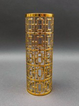 Imperial Glass MCM Vintage Shoji Trellis 22KT Gold Cocktail Mixer Pitcher - £431.59 GBP