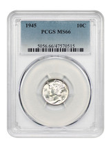 1945 10C PCGS MS66 - $66.20