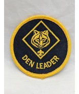 Vintage Boy Scout Den Leader Embroidered Iron On Patch 3&quot; - $281.47 MXN