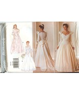 Butterick 3796 Bridal Wedding Gown Dress Bows sewing pattern UNCUT FF VTG - £11.79 GBP