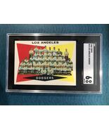 1960 TOPPS BASEBALL CARD LOS ANGELES DODGERS TEAM CARD CKLIST #18 (SGC E... - $133.86