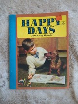 Happy Days Vintage Coloring Book 1960 Barely Used Western Publishing SC - $28.49