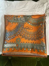 Hermes Sciarpa Parures Spedizione Maharajas 90 CM Seta Arancione Carre Gioielli - £562.95 GBP